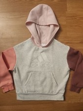 Adidas Girls Color Block Pullover Hoodie, Size 5