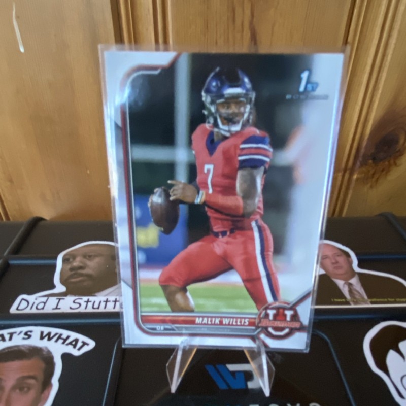 Bowman 1st Bowman Malik Willis #08 Liberty Flames NCAA Football Card