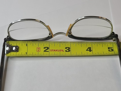 Shuron Tortoise Horn Rimmed 4 1/2-5 3/4 24mm 48 12K GF Eyeglass Frames VTG 50s - Picture 6 of 24