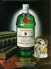 1980 Tanqueray Gin Mans Home Is His Castle vi...