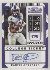 2020 Panini Contenders Draft Picks College Ticket Darius Anderson #155 Auto 3l1