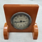 Vintage Bakelite Catalin Golden Butterscotch Clock Case USA Jewelry