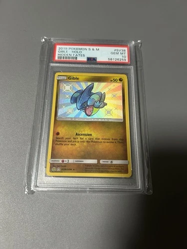 Pokemon Hidden Fates Gible SV38 PSA 10