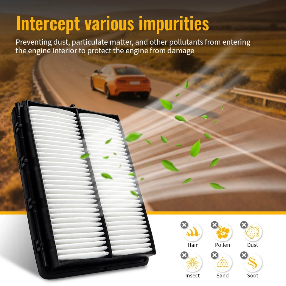 3x Filtro de aire del motor para Ford E-150 E-250 E-350 F-150 F-250 F-350 Super Duty F53 Foto 4 de 4