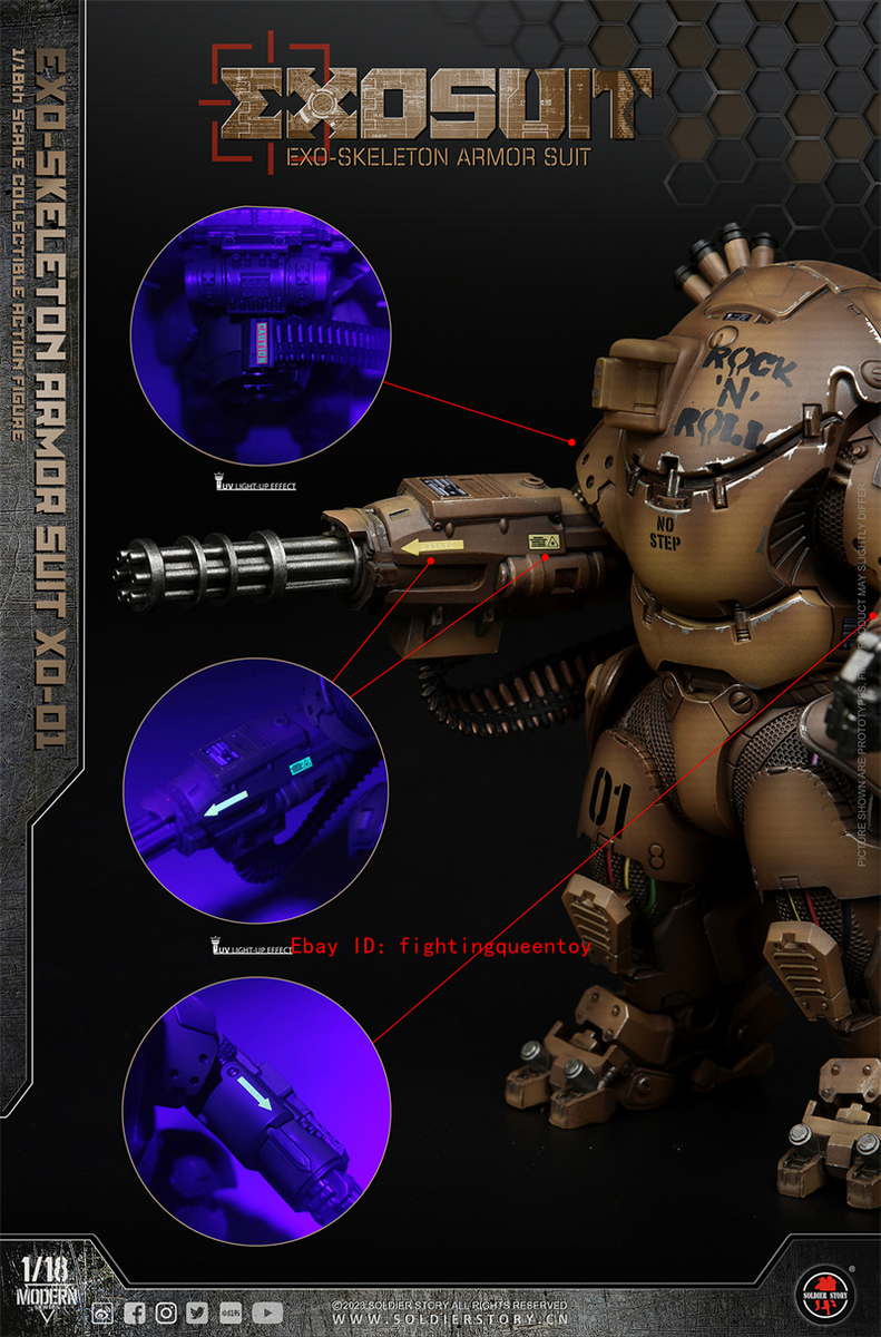 Soldier Story SSE001 EXO-Skeleton Armor Suit XO-01 1/18 Action