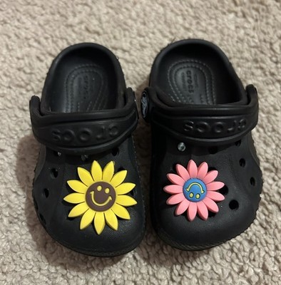 Crocs Baby Black Slip-On Clogs Size 4C