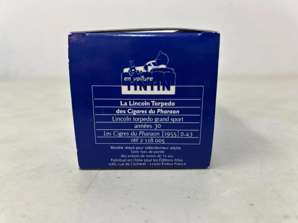 En Voiture Tintin La Lincoln Torpedo Des Cigares Du Pharaon *SEE CONDITION* — 第 3/4 张图片