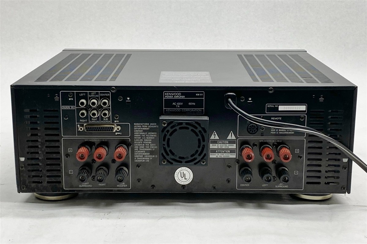 Kenwood KM-X1 THX 6-Channel Home Theater Amp Power Amplifier
