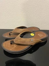 MEN'S REEF TAUPE/FOSSIL PACIFIC FLIP FLOP BEACH/POOL WATER FRIENDLY SANDALS 8