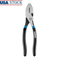 8 Inch High Leverage Linesman Pliers Heavy Duty Rust Resistant Comfort Grip Tool