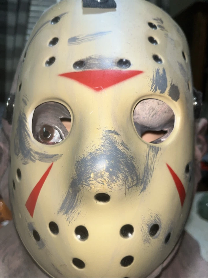 Rubies DELUXE FRIDAY 13th JASON VOORHEES MASK W/removable Hockey Mask Never Worn - Image 2 of 4