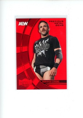 2025 Metal Universe AEW Roderick Strong #3 Precious Metal Gems PMG Red 80/100