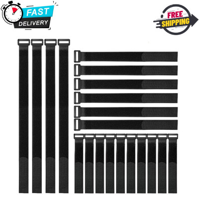 VELCRO Brand Bulk Pack 20 Reusable Fastening Cable Straps with Buckle      