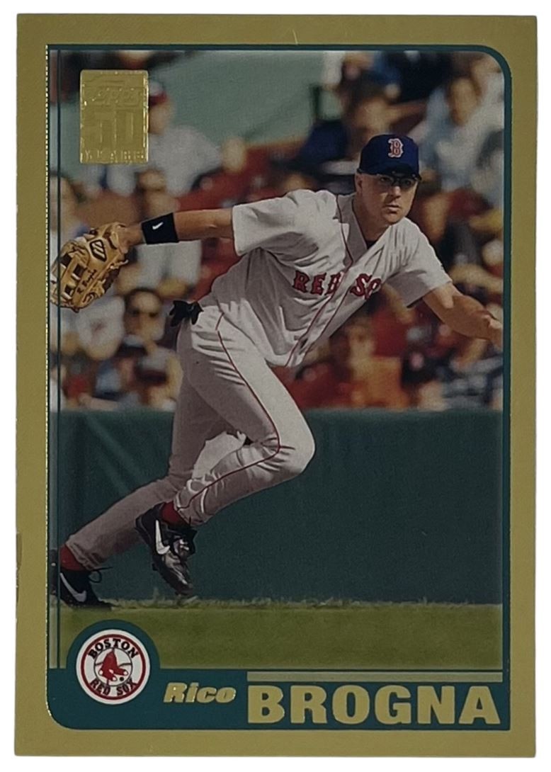 2001 Topps Gold #34 Rico Brogna Boston Red Sox /2001 Limited Edition