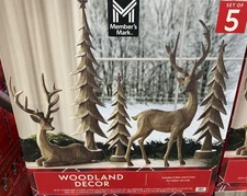 Members Mark Deer and Tree Décor Set of 5 Elegant Viral TikTok FAST SHIP IN HAND