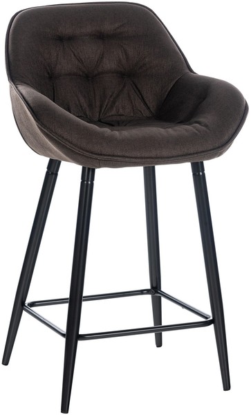 Barhocker Gibson Stoff Braun-image
