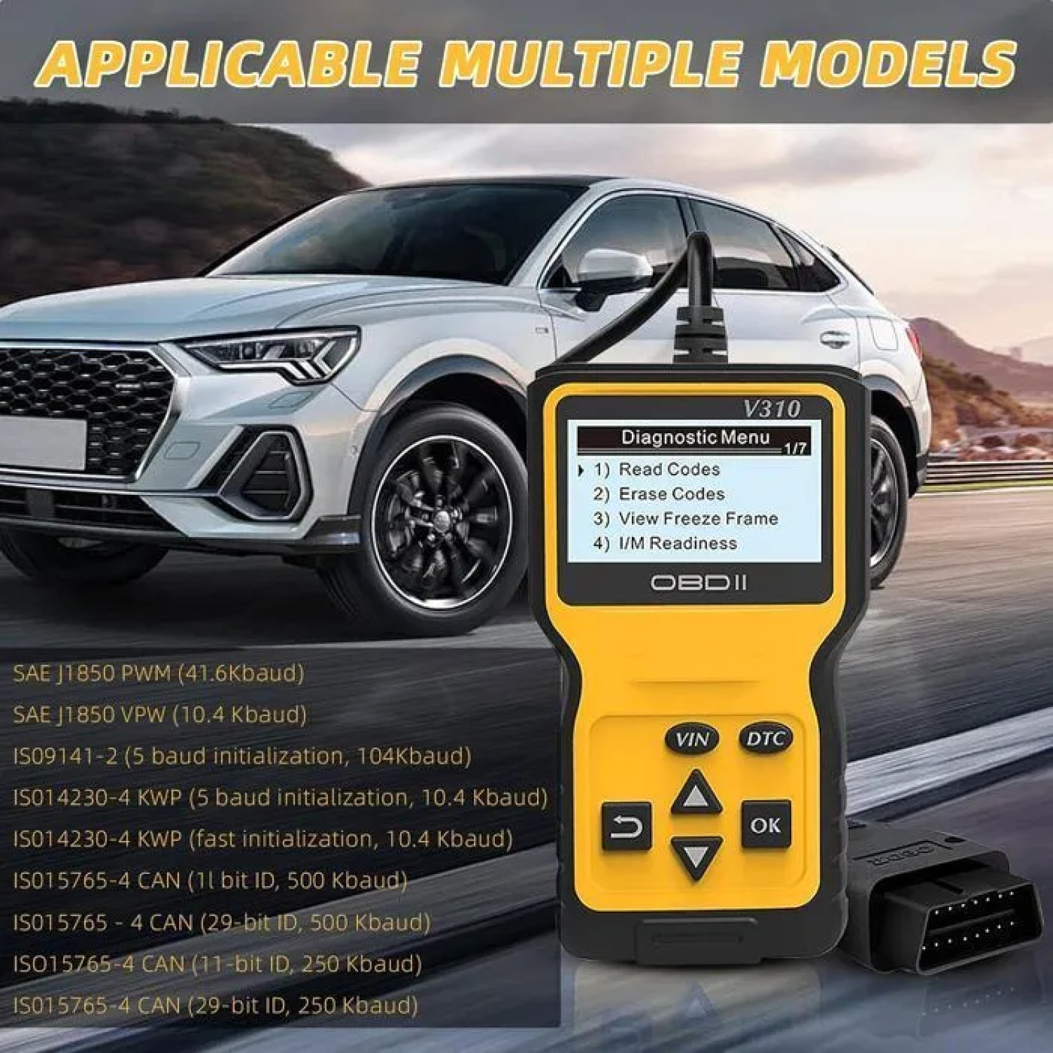 Scanner Diagnostic Auto OBD2 Universel Lecteur de Code Erreur Moteur Multimarque EOBD CAN
