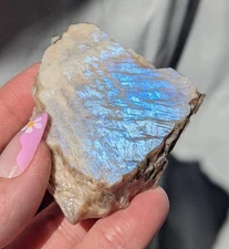 Peach Moonstone Slab (Imperfections)