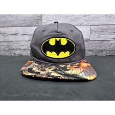 Official DC Batman Snapback Hat Kids Youth Size Embroidered Logo- NWT