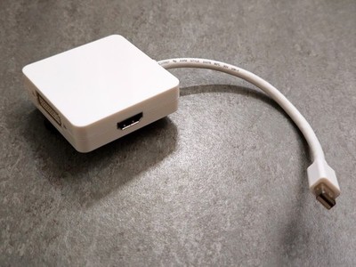 Mini DP DisplayPort auf HDMI VGA DVI Adapter Kabel 3 in 1 Thunderbolt für Apple