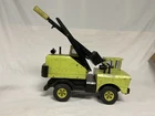Green Tonka Mighty Shovel 3930  17” Pressed Steel  1970s Vintage Euclid Lime