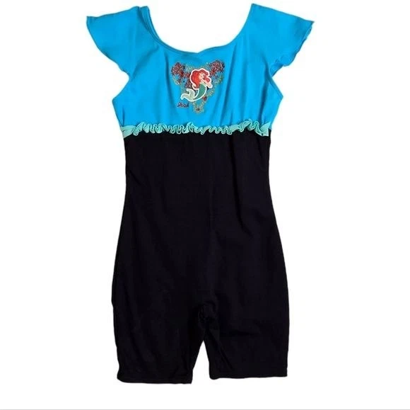Disney Princess Little Mermaid one piece body suit gymnastics outfit size 6X