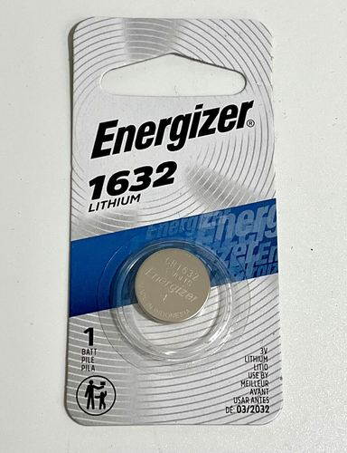 NEW Energizer CR1632 Lithium Battery - 1 Pack - FAST SHIPPING!