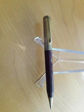 Vintage Burgundy Celluloid, Gold Trim, continuous  Twist  Mechanical Pencil.