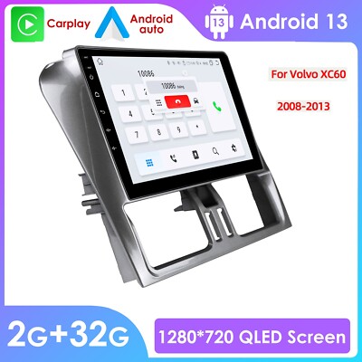 For Volvo XC60 2009-2012 9'' Android 12 Car Stereo Radio GPS Navi Carplay WiFi BT