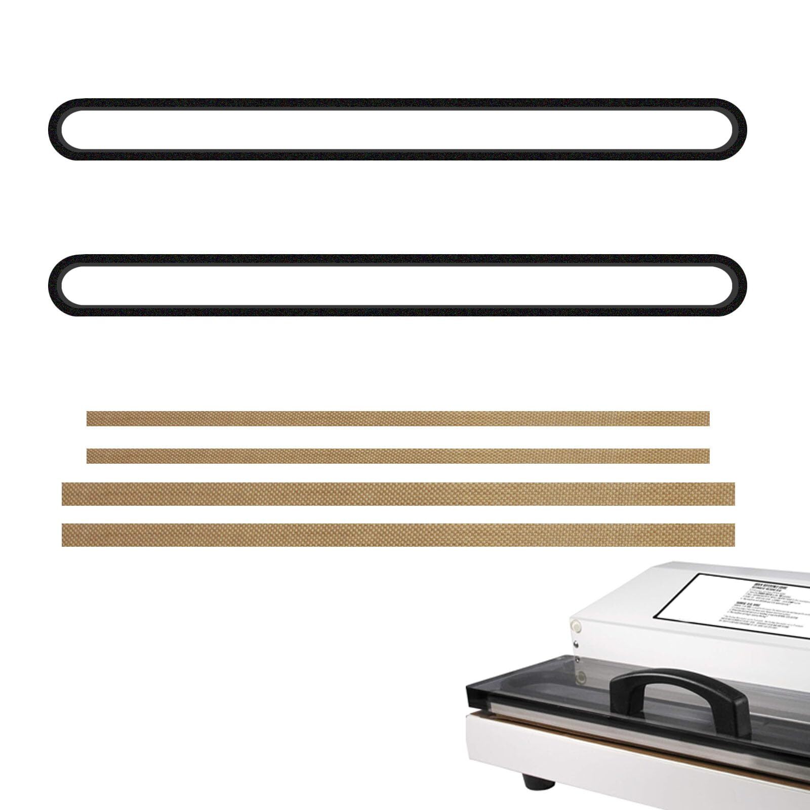 Maintenance Kit for Weston -Series Vacuum Sealer, Includes 2Pcs Oval Vacuum C...