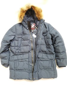 puffer fox navy 2xl xxl parka teller pajar fur coat jacket canada down