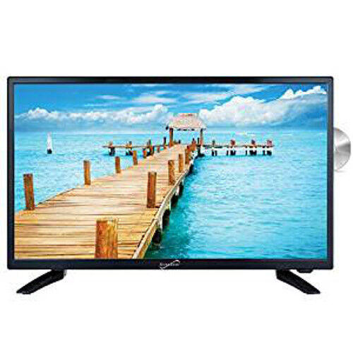 Supersonic 24" Widescreen LED HDTV W/ DVD Player 12 Volt AC / DC SC-2412 NEW - Picture 1 of 4