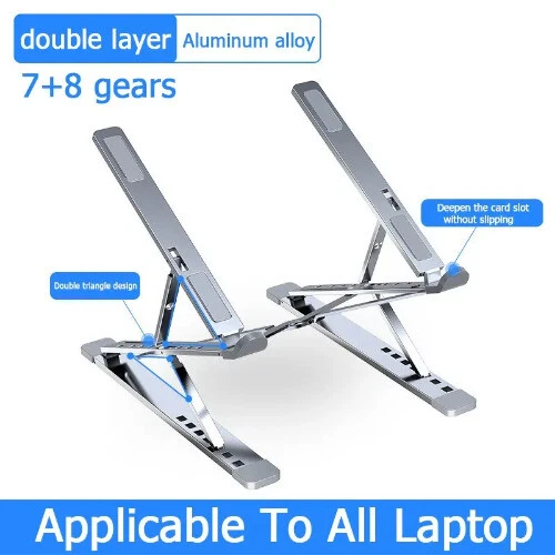 Laptop Stand Folding Aluminum Computer Pc Tablet Stand Tablelaptop Holder