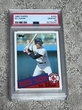1985 TOPPS BASEBALL CARD PSA 10 LOW POP ED JURAK BOSTON RED SOX
