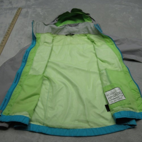 The North Face Jacket Girl Large Blue Resolve Reflective Waterproof Ripstop Hood - Picture 11 of 15