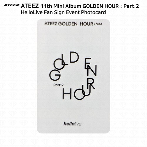 ATEEZ Golden Hour Part.2 Fan Schild Event Fotokarte AP EL HL MS MA FS KPOP K-POP - Bild 84 von 104
