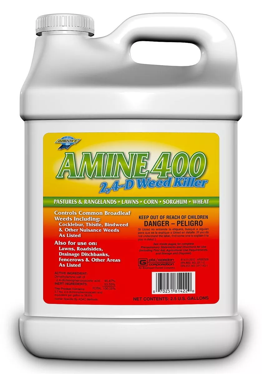 Gordon Amine 400 2 4 D Weed Killer Herbicide 2.5 Gallons