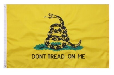 3x5 Gadsden Don't Tread on Me 3'x5' EMBROIDERED Sewn Flag USA SHIPPER 210D-S 