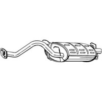Bosal EndschalldäMpfer SchalldäMpfer FüR Honda Civic VI Fastback Hatchback
