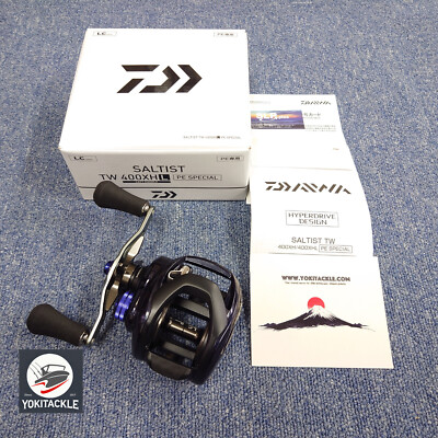 Daiwa 23 SALTIST SV TW 400XHL PE SPECIAL Baitcasting Reel Shipping