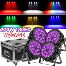 270W PAR Lights RGBW Stage Lighting 18LED DMX BAR Disco Party Show Light W/Case