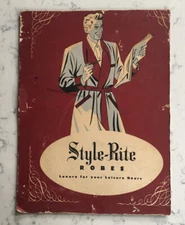 VINTAGE STYLE-RITE ROBES CARDBOARD STORE DISPLAY SIGN MODERN MAD MEN ERA 