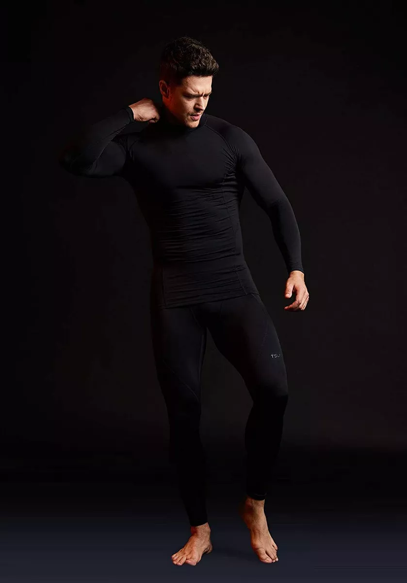 Men's Thermal Compression Pants Athletic Sports Leggings Running