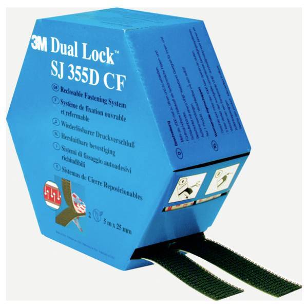 3M 7100297488  Dual Lock SJ355DCF REF Nastro a strappo da incollare A fungo (L x