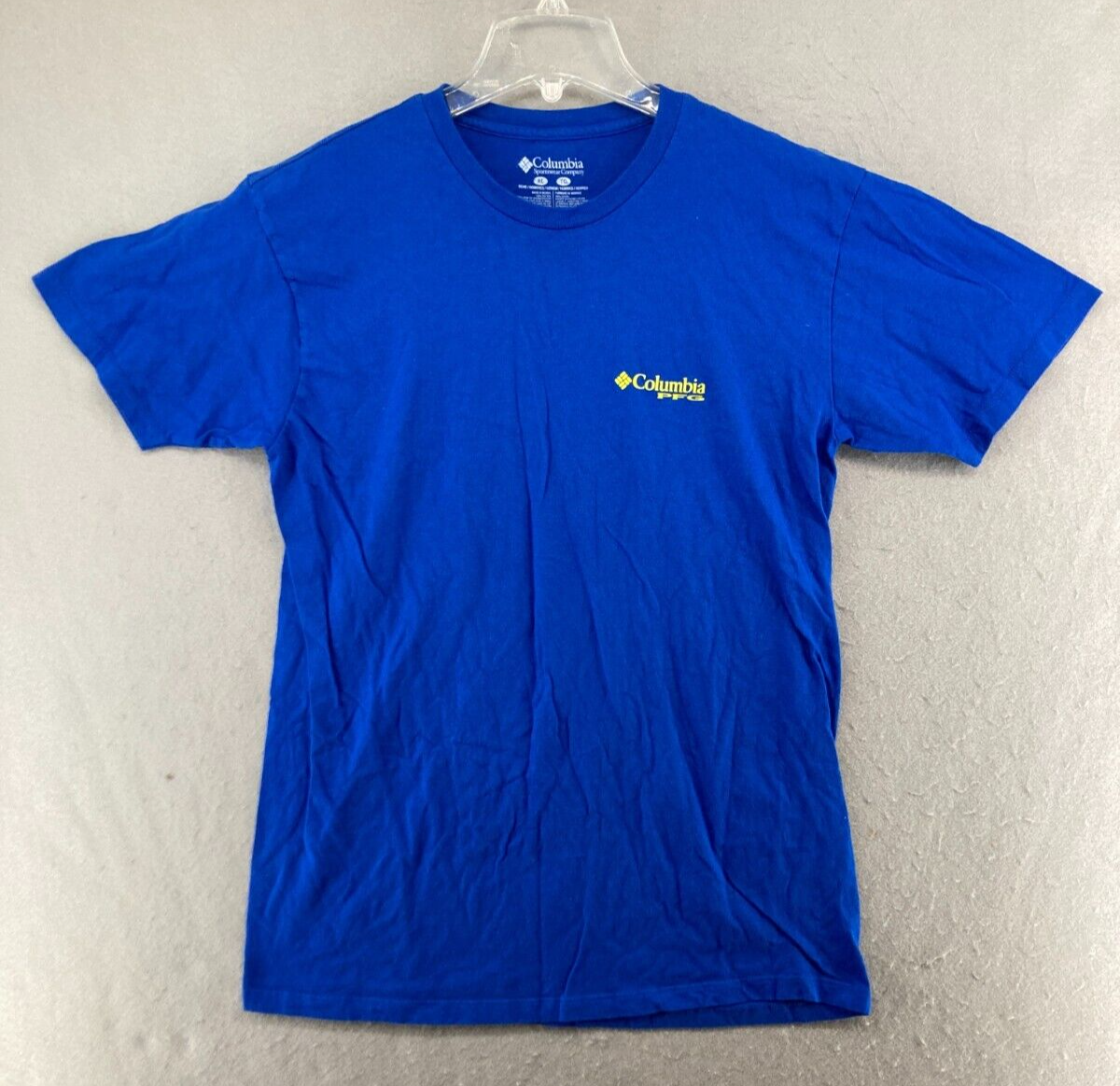 T-shirt Manches Longues Columbia PFG - Homme - Bleu Camouflage - Taille S - Occasion TBE