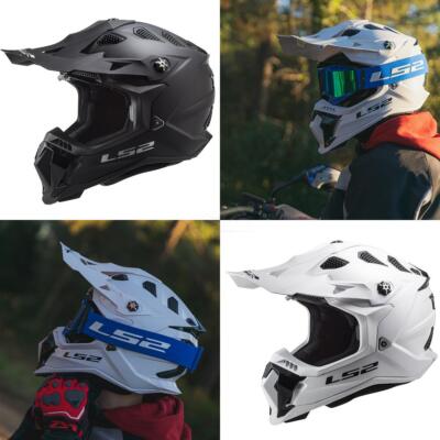 LS2 MX700 Subverter Evo II Plain Off Road Motocross Helm Motorrad MX ATV