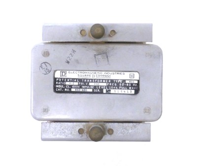 SQUARE D/ELECTROMAGNETIC IND. POTENTIAL TRANSFORMER 460-480, 4:1, 50-60 Hz, 600V