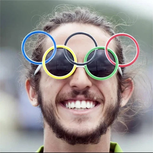 Olympic Ring Glasses Sport Fashion Sunglasses 5 Ring Paris French Glasses - Picture 7 of 22