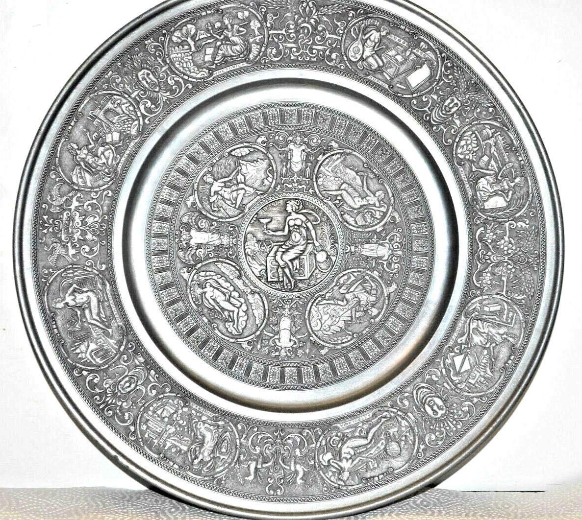 alter großer Zinnteller Berendsohn Wandteller | eBay