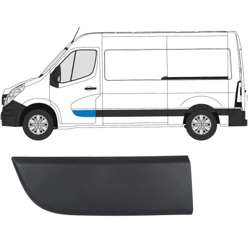Baguette de porte avant gauche d'origine pour Renault Master 3 et Movano B